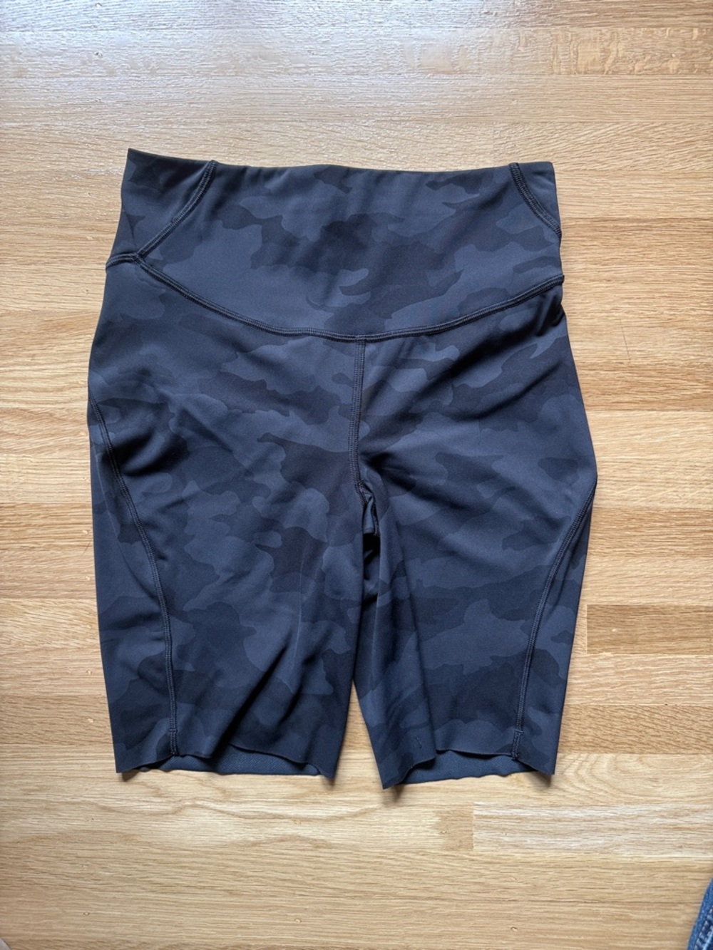 lululemon athletica Black Camo High-Rise Bike Shorts